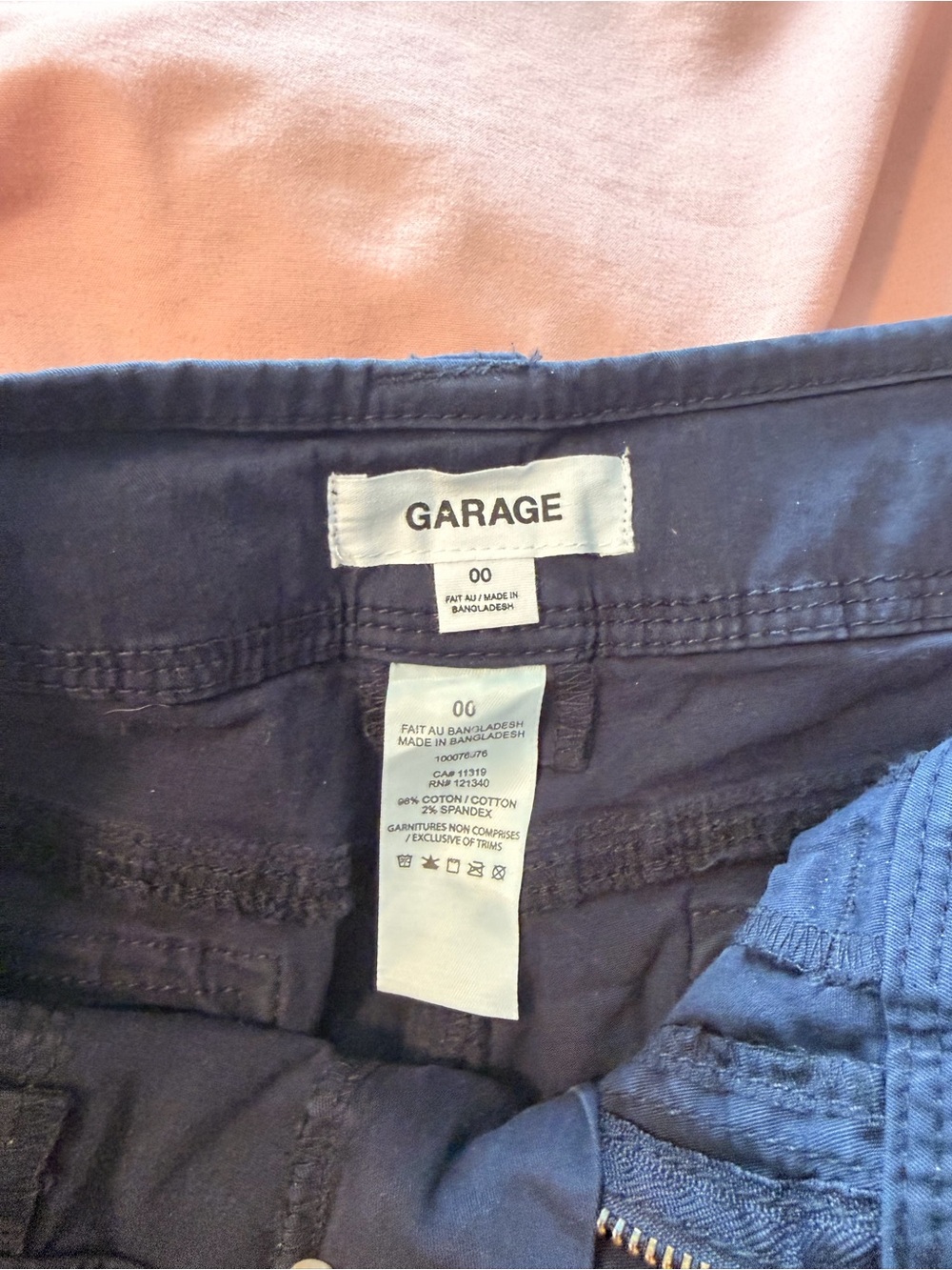 Garage Cleo Navy Cargo Pants - Picture 8 of 8